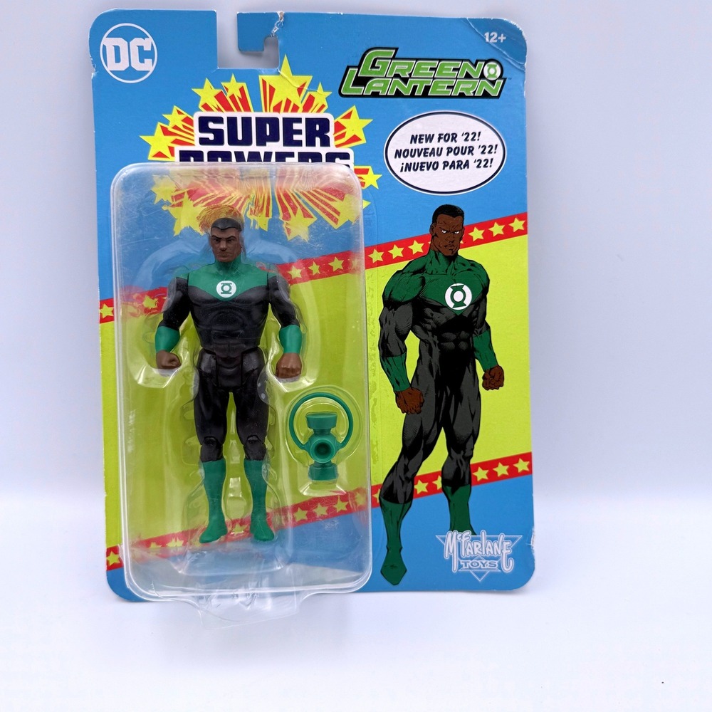 McFarlane Toys Action Figure 4in Green Lantern John Stewart DC Super Powers 2022